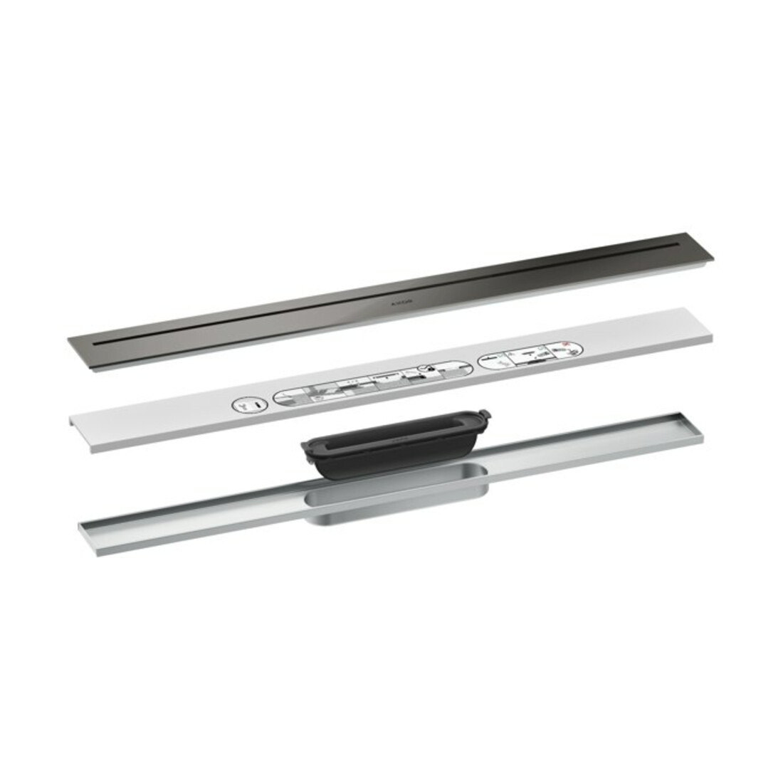 hansgrohe Ensemble complet caniveau de douche AXOR Drain 700 mm PBC