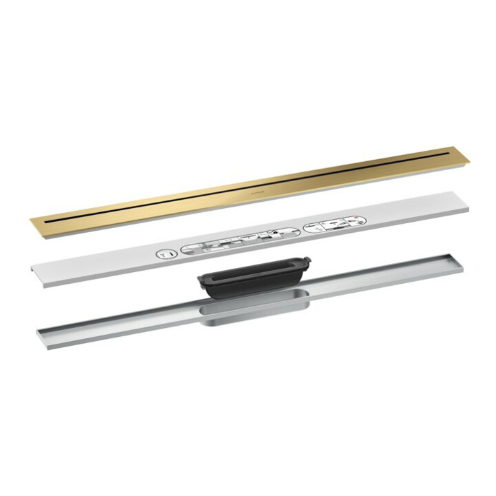 hansgrohe Ensemble complet caniveau de douche AXOR Drain 800 mm BGO