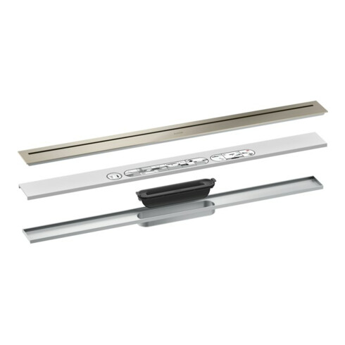 hansgrohe Ensemble complet caniveau de douche AXOR Drain 800 mm BN