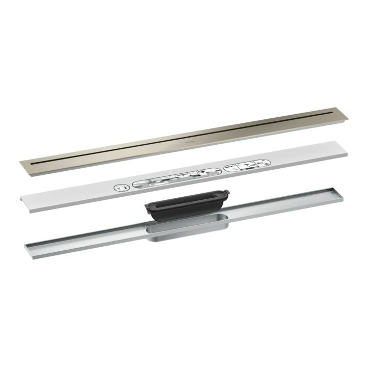 hansgrohe Ensemble complet caniveau de douche AXOR Drain 800 mm BN