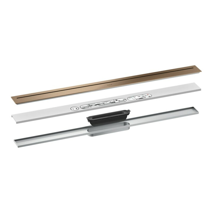 hansgrohe Ensemble complet caniveau de douche AXOR Drain 900 mm BRG