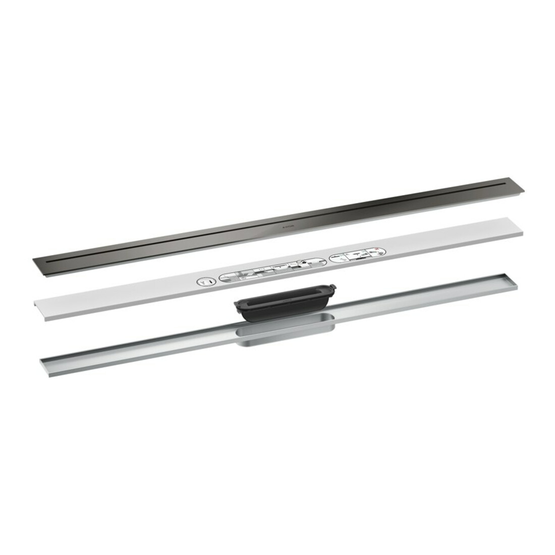 hansgrohe Ensemble complet Caniveau de douche AXOR Drain 900 mm PBC