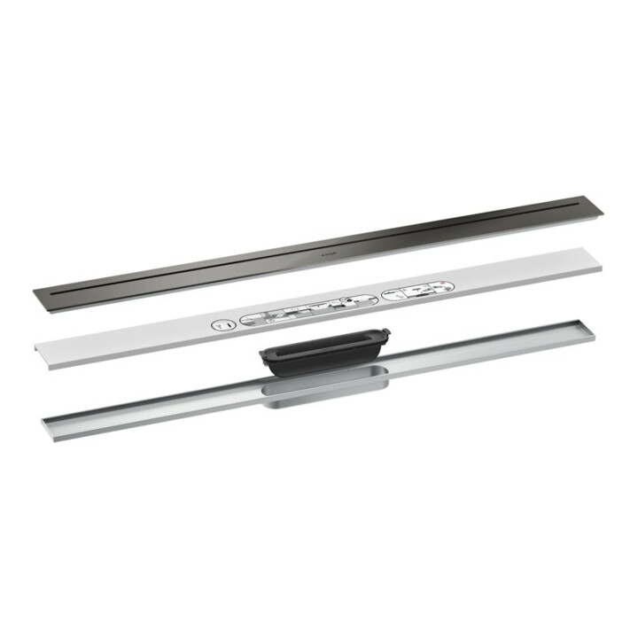 hansgrohe Ensemble complet Caniveau de douche AXOR Drain 900 mm PBC