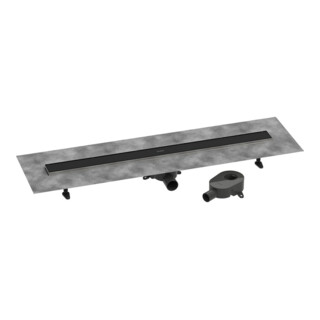hansgrohe Ensemble complet DR RainDrain Go 1000 évacuation arrière pose carrelage/installation plate MSW