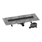 hansgrohe Ensemble complet DR RainDrain Go 600 siphon à carreler arrière sol/plaque MSW