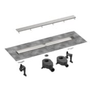 hansgrohe Ensemble complet DR RainDrain Go 700 évacuation arrière pose carrelée/installation plate MSW-4