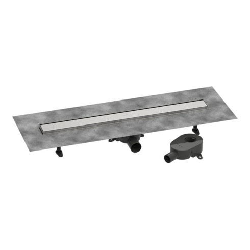 hansgrohe Ensemble complet DR RainDrain Go 800 évacuation arrière encastrée sol/installation plate BST