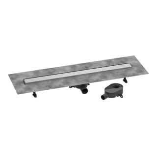 hansgrohe Ensemble complet DR RainDrain Go 900 évacuation arrière encastrée sol/plaque basse BST