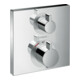 hansgrohe Ensemble complet Ecostat Square mitigeur thermostatique encastré, 2 sorties, chrome-3