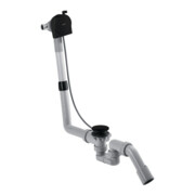 hansgrohe Ensemble complet Exafill S Bec de baignoire, garniture vidage/débordement, mat-noir