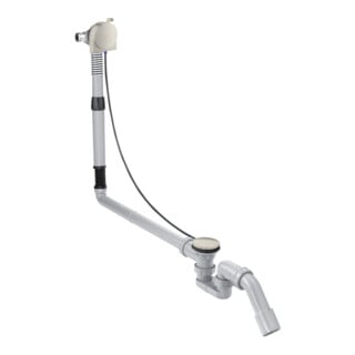 hansgrohe Ensemble complet Exafill S Bec de baignoire, garniture vidage + trop-plein, aspect acier inoxydable
