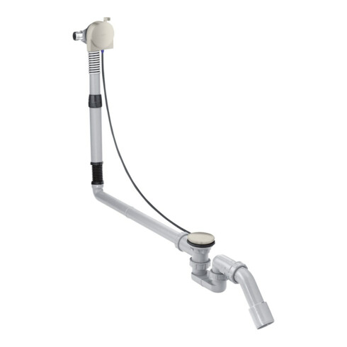hansgrohe Ensemble complet Exafill S Bec de baignoire, garniture vidage + trop-plein, aspect acier inoxydable