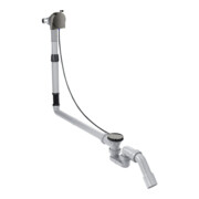 hansgrohe Ensemble complet Exafill S Bec de baignoire, garniture vidage + trop-plein, bleu poli vc