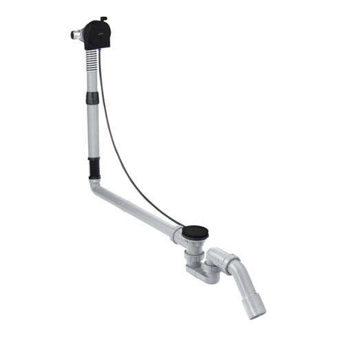 hansgrohe Ensemble complet Exafill S Robinet de baignoire, garniture vidage/débordement, mat noir