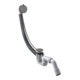 hansgrohe Ensemble complet Flexaplus S bonde/débordement, chrome brossé bleu-1