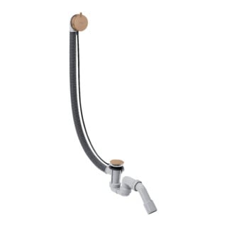 hansgrohe Ensemble complet Flexaplus S Garniture de vidage/débordement, or rouge brossé