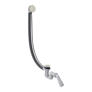 hansgrohe Ensemble complet Flexaplus S Garniture de vidage et trop-plein, aspect inox