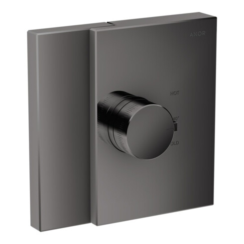 hansgrohe Ensemble complet HighFlow Axor Edge Thermostat encastré, chrome noir poli