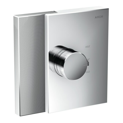 hansgrohe Ensemble complet HighFlow Axor Edge Thermostat encastré, diamanté, chrome