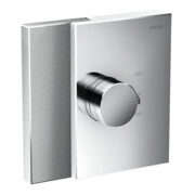 hansgrohe Ensemble complet HighFlow Axor Edge Thermostat encastré, diamanté, chrome