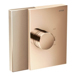 hansgrohe Ensemble complet HighFlow Axor Edge UP-THM, diamanté, or rouge poli