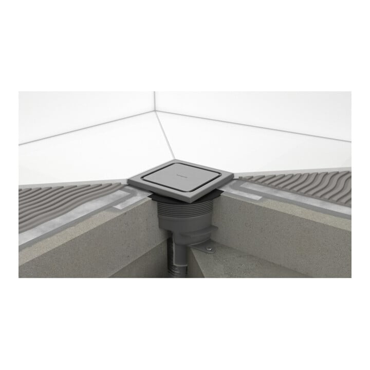 hansgrohe Ensemble complet Point de drainage RainDrain Spot Plus 150x150 mm BST