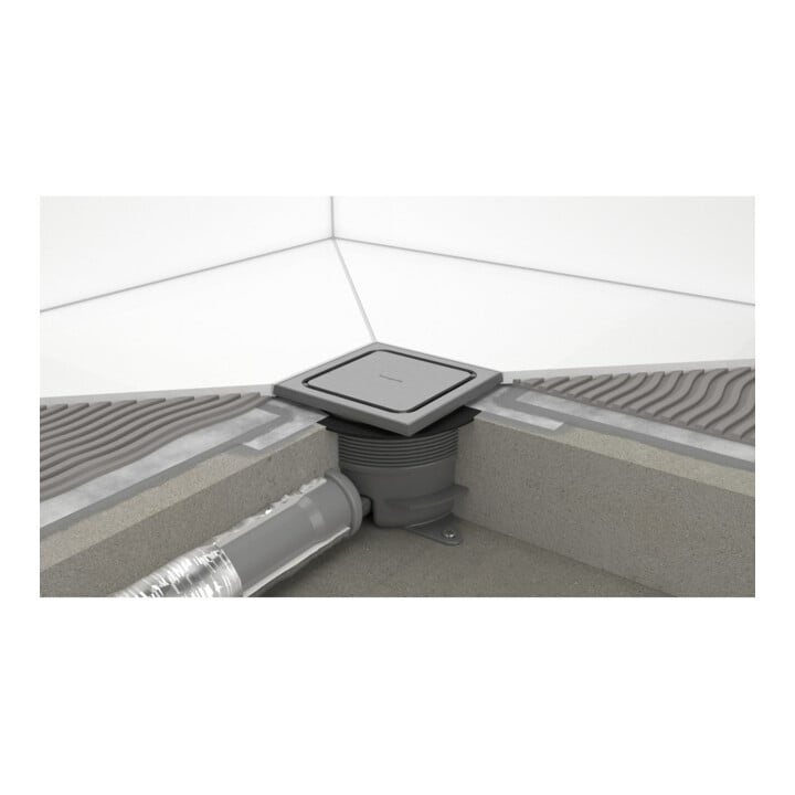 hansgrohe Ensemble complet Point de drainage RainDrain Spot Plus 150x150 mm BST