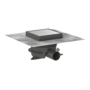 hansgrohe Ensemble complet Punkt.RainDrain Spot Plus 150x150 mm avec réglage hauteur cadre arrière fixation BST