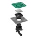 hansgrohe Ensemble complet Punkt.RainDrain Spot Plus 150x150 mm avec réglage hauteur cadre arrière fixation BST-4
