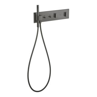 hansgrohe Ensemble complet ShowerComposition UP-THM, 2 sorties, chrome noir poli