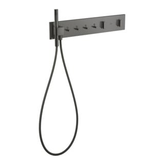 hansgrohe Ensemble complet ShowerComposition UP-THM, 4 consommations, chrome noir poli