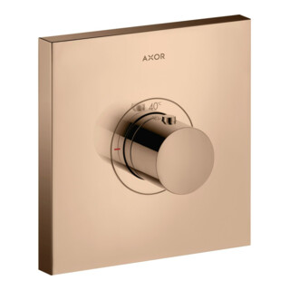 hansgrohe Ensemble complet ShowerSelect HF mitigeur thermostatique encastré, carré, or rouge poli
