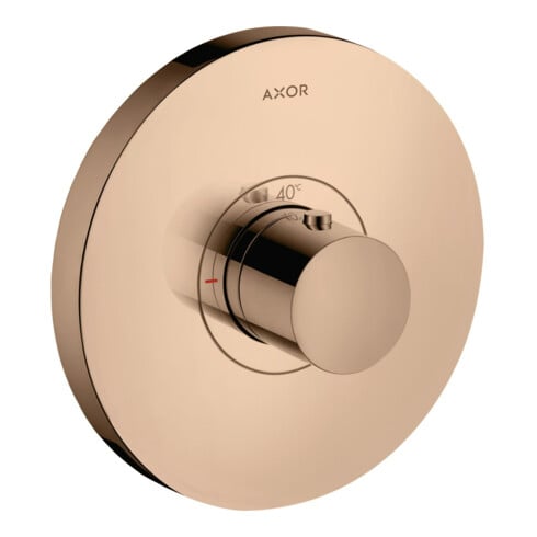 hansgrohe Ensemble complet ShowerSelect HF mitigeur thermostatique encastré, rond, or rouge poli