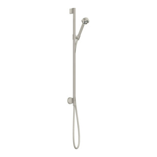 hansgrohe Ensemble de douche Axor One EcoSmart avec raccord mural, 75 mm, 1 an, aspect acier inoxydable