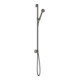 hansgrohe Ensemble de douche Axor One EcoSmart avec raccord mural, 75 mm, 1 an, chrome poli bleu-1