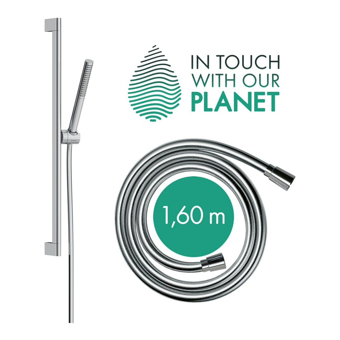 hansgrohe Ensemble de douche Pulsify S Barre de douche 663 mm, chrome