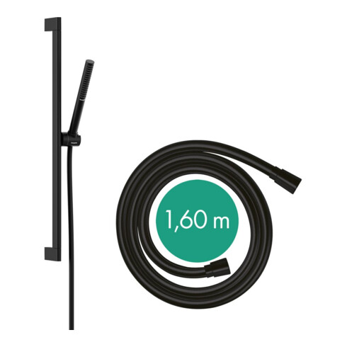 hansgrohe Ensemble de douche Pulsify S Barre de douche 663mm, noir mat