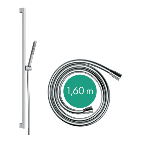 hansgrohe Ensemble de douche Pulsify S Barre de douche 952 mm, noir mat