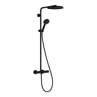hansgrohe Ensemble de douche Pulsify S Puro avec mitigeur, 2 consommateurs, 11,2 l/min, noir mat