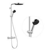 hansgrohe Ensemble de douche Pulsify S Puro avec thermostat, 2 jets, 11,2 l/min, chrome-3