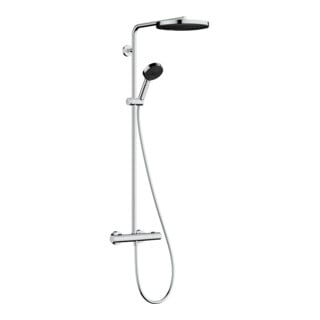 hansgrohe Ensemble de douche Pulsify S Puro avec thermostat, 2 utilisateurs, 8 l/min, chrome