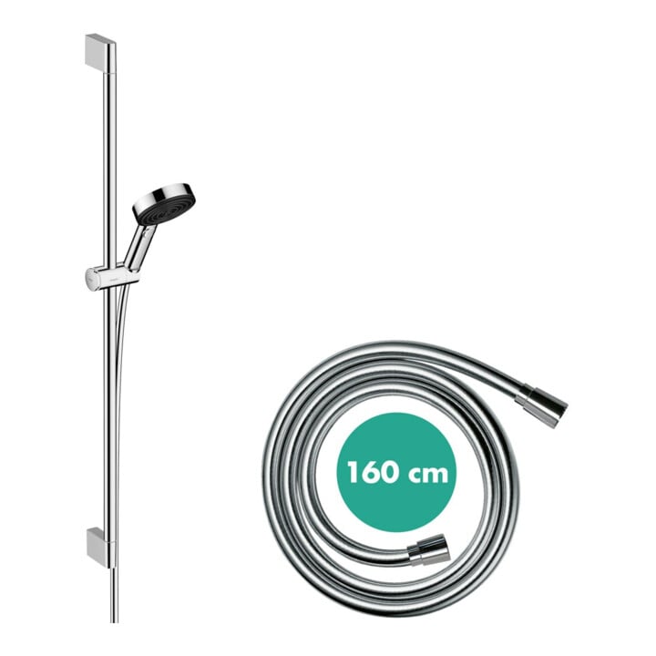 hansgrohe Ensemble de douche Pulsify Select 105 959mm Barre de douche, chr, Relaxation, 3 jets