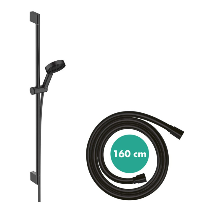 hansgrohe Ensemble de douche Pulsify Select 105 959mm barre de douche, mat-noir, Relaxat, 3jets
