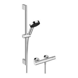 hansgrohe Ensemble de douche Pulsify Select S 669mm barre + douchette, 3 jets, chrome