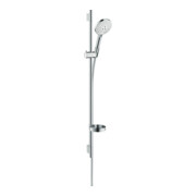 hansgrohe Ensemble de douche Raindance Select S 120 1008mm Barre de douche, blanc/chrome, 3jets-4
