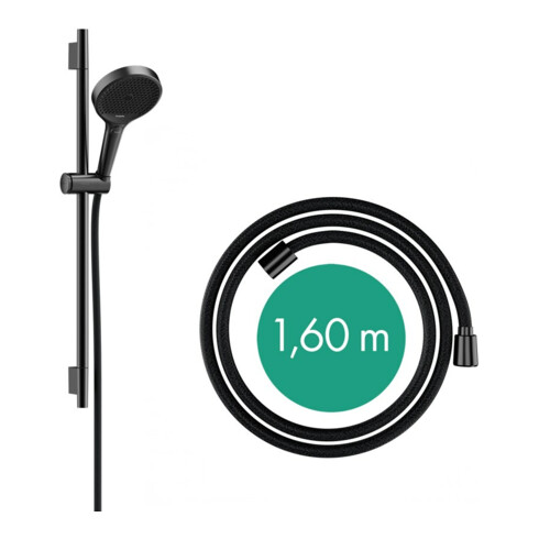 hansgrohe Ensemble de douche Rainfinity 669 mm, chrome noir brossé