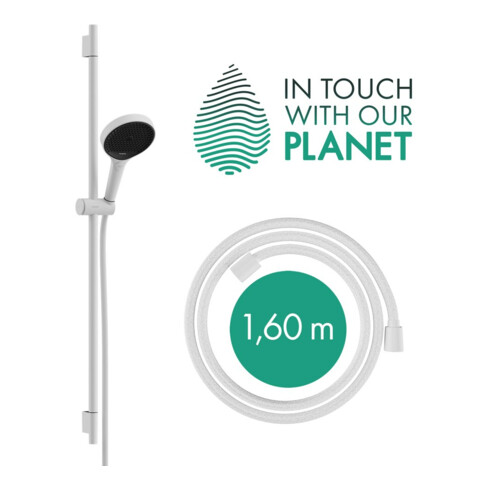 hansgrohe Ensemble de douche Rainfinity 959 mm, EcoSmart, blanc mat