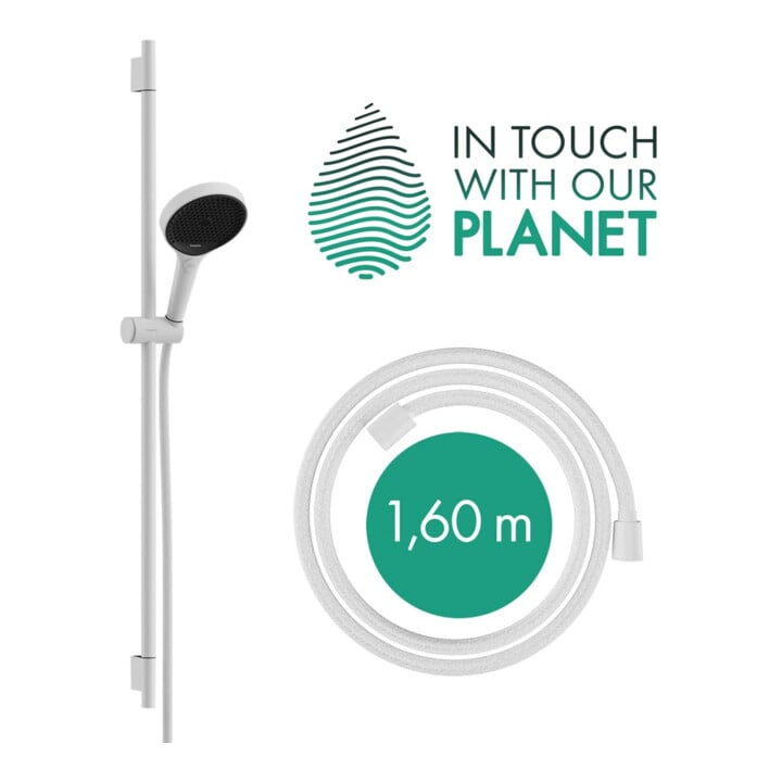 hansgrohe Ensemble de douche Rainfinity 959 mm, EcoSmart, blanc mat