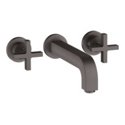 hansgrohe Ensemble de montage Axor Citterio Mitigeur lavabo encastré 3 trous, m. poignée croix, brossé bleu vc