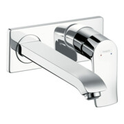 hansgrohe Ensemble de montage Metris Bec 225 mm, mitigeur lavabo encastré, chrome-1
